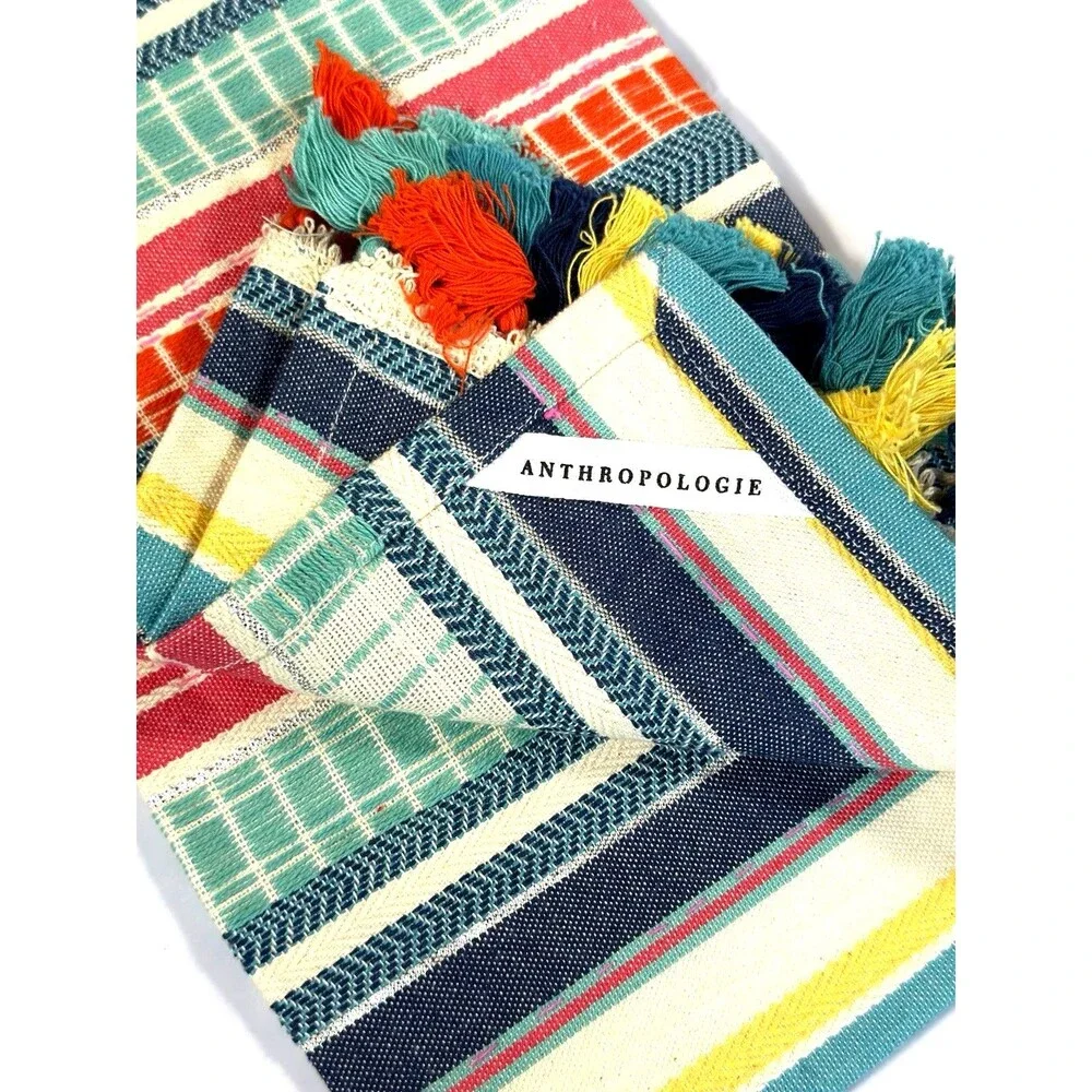Anthropologie colorful chambray